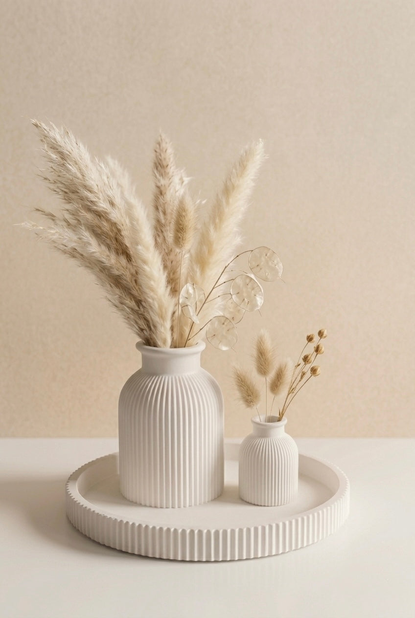 Vasen-Set mit Tablett